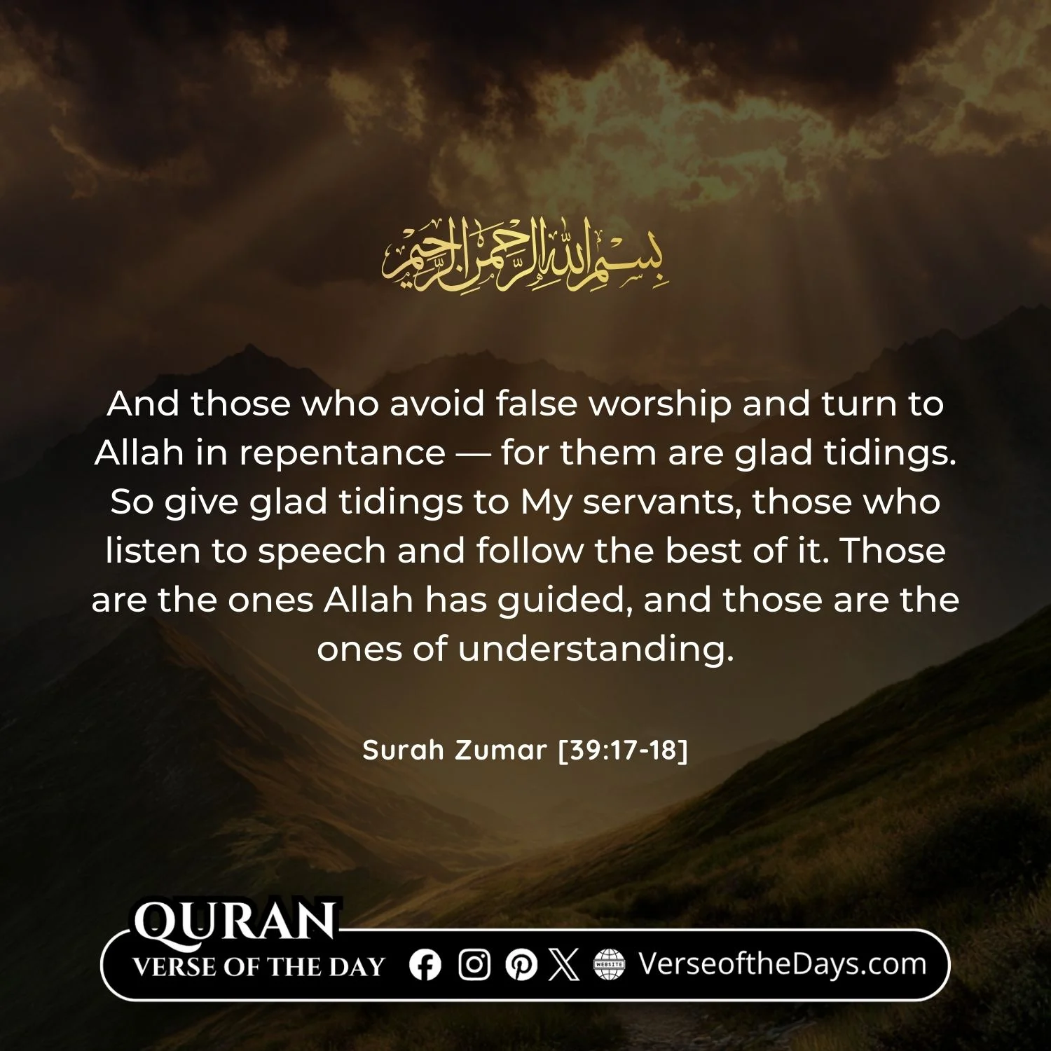 Surah Az-Zumar Verse 17-18