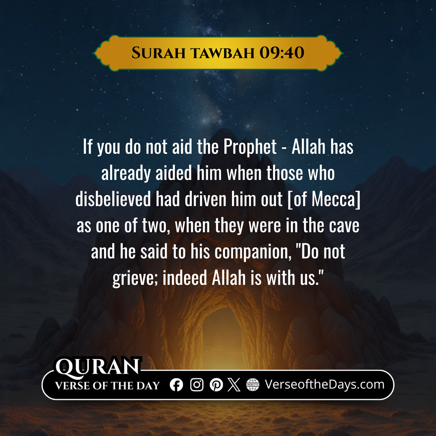 Surah Al-Tawbah Verse 40