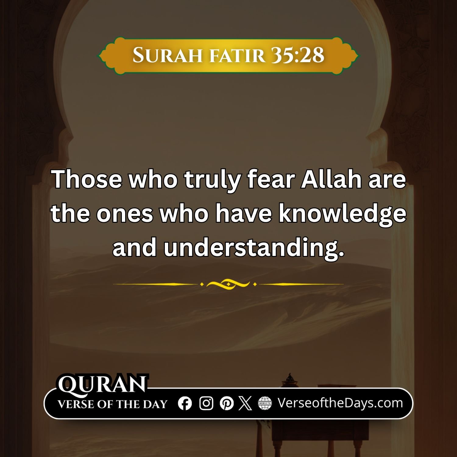 Surah Al-Fatir Verse 28