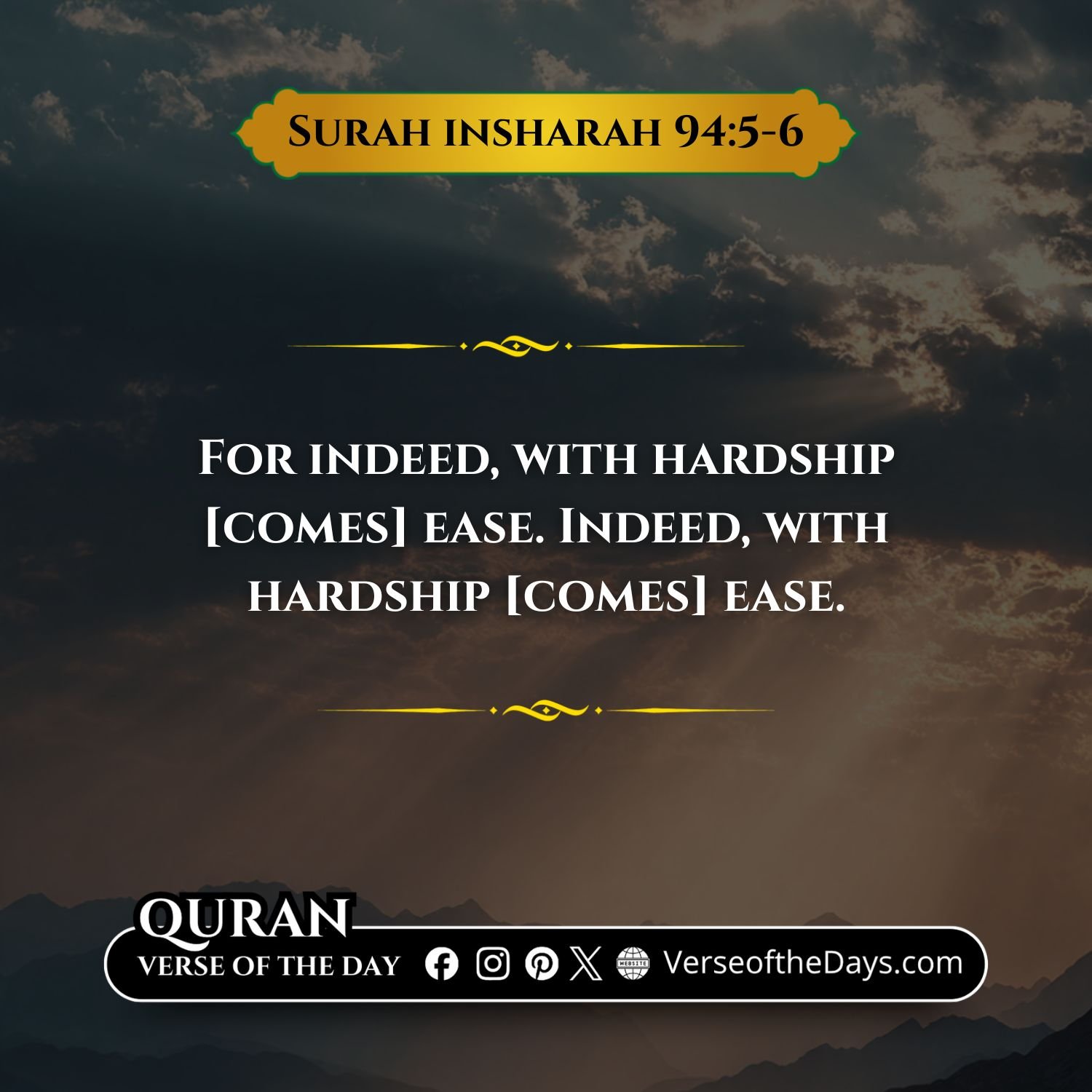 Surah Al-Inshirah Verse 5-6